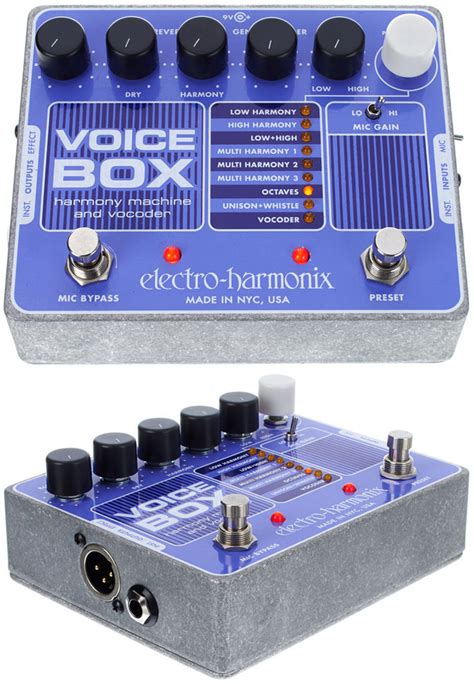 electro harmonix voice box vocal effects processor pedal|vocal delay pedal.